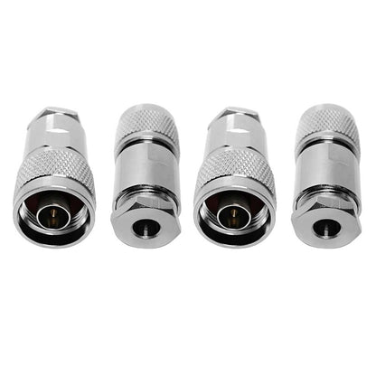 ABONIX N Male Connector Clamp HLF300/LMR300 RF Connectors- Pack-4
