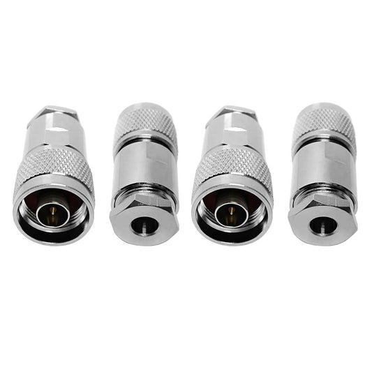 ABONIX N Male Connector Clamp HLF300/LMR300 RF Coinnector, Pack-5