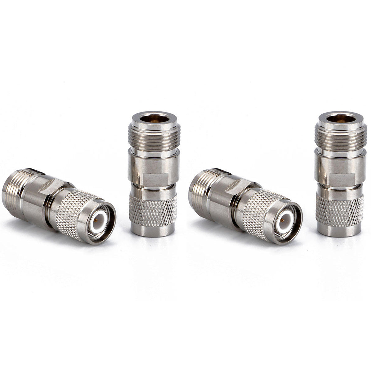TNC Male to N Female Coax Adapters - Pack - 4