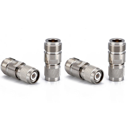TNC Male to N Female Coax Adapters - Pack - 4