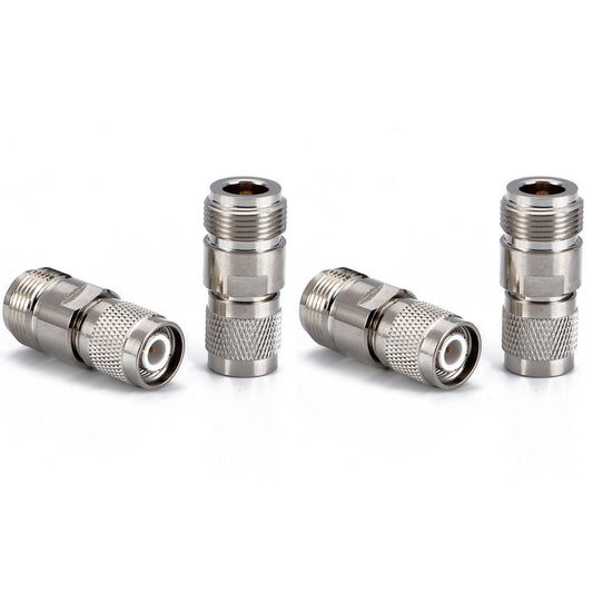 TNC Male to N Female Coax Adapters - Pack - 4