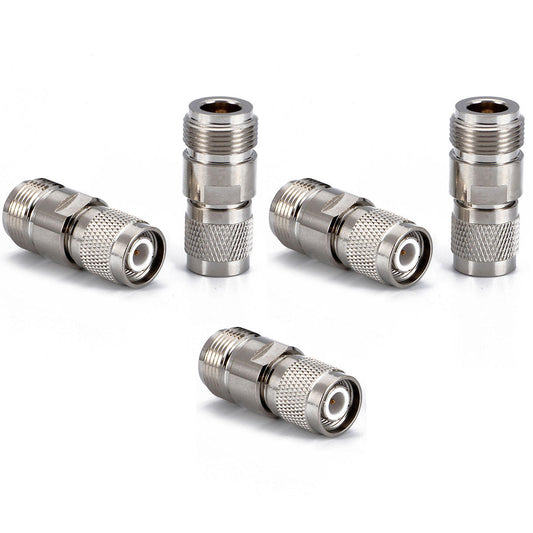 TNC Male to N Female Coax Adapters - Pack - 5