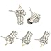 ABONIX BNC Female Chassis Panel Mount Solder Bulkhead Connector Adapter Pack- 5