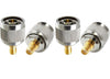 SMA Female to N Male RF Coax Adapter - Pack - 4