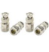 N Female to BNC Male Coax Adapter - Pack - 4