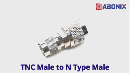 TNC Male to N Male RF Coax Adapter - Pack - 2