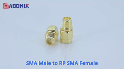Sma Male To Rp Sma Female Adaptor Sma Coaxial Coax Adapter Connector Pack Of 2