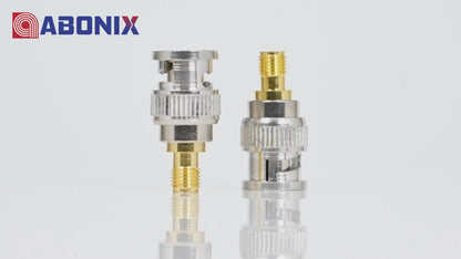 BNC Male to SMA Female RF Coax Adapter - Pack - 4