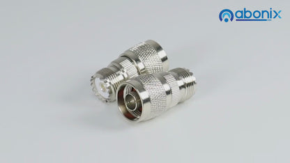 N-Type Male to UHF Female RF Coax Adapter - Pack - 5