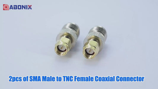 SMA Male to TNC Female Coax Adapter - Pack - 5