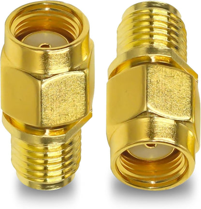 SMA Female to RP-SMA Male Coax Adapter Connector - Pack - 2