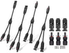 Mc4 Solar Connector Y Branch 2 Pairs 1M To 2F 1F To 2M Includes 3 Pairs Mc4 Malefemale Connectors Parallel Cable Splitter For Solar Panels