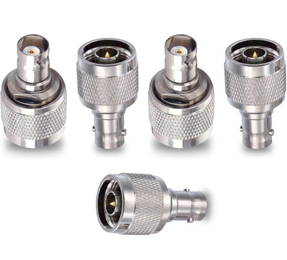 N Type Male To Bnc Female Jack Rf Coaxial Connector Pack Of 5