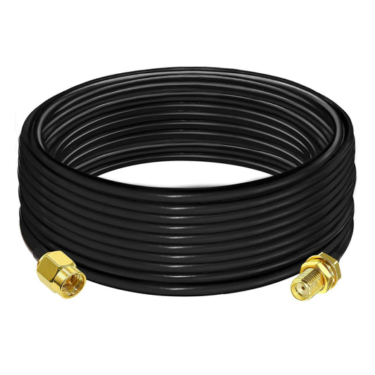 SMA Extension Cable RG58 32.8ft(10M) Male to SMA Female Coaxial Cable -Pack -1