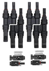 Solar Panel MC4 T Branch Connector - 2+2 Pair MC4 Connector