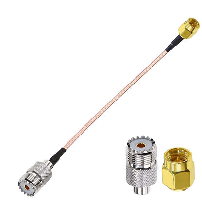 RG316 SMA Male to UHF Female 6inch(15cm) Coaxial Cable -Pack -1