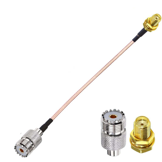 RG316 SMA Female to UHF Female 6inch(15cm) Coaxial Cable -Pack -1