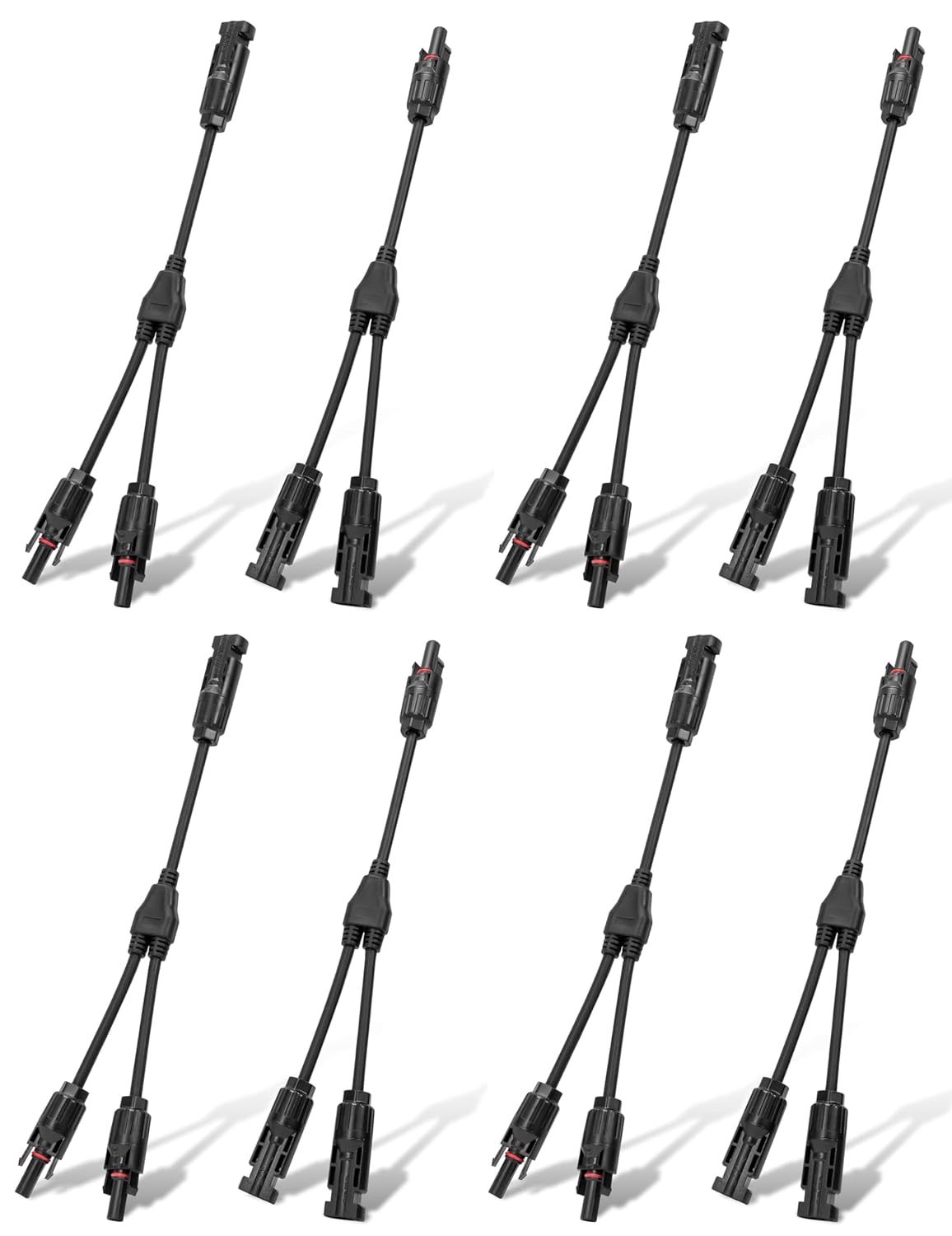 Mc4 T Branch Connector 4 To 1 Solar Panel Parallel Adapter Mff Mmf Pack 4 Pairs