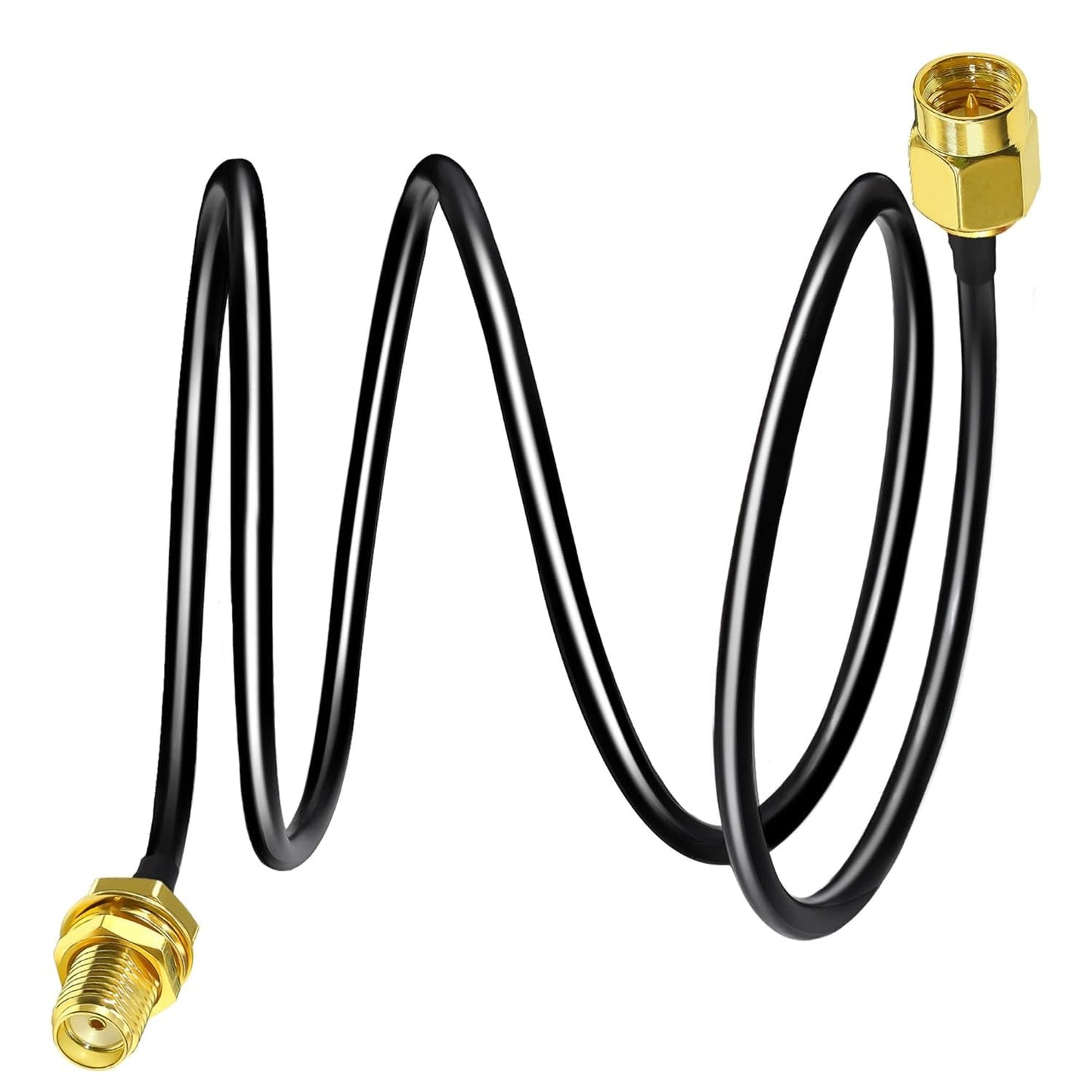 SMA Extension Cable RG58 3.3ft(1M) SMA Male to SMA Female Coaxial Cable -Pack -1