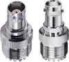 BNC Female to UHF Female RF Coaxial Adapter - Pack - 2