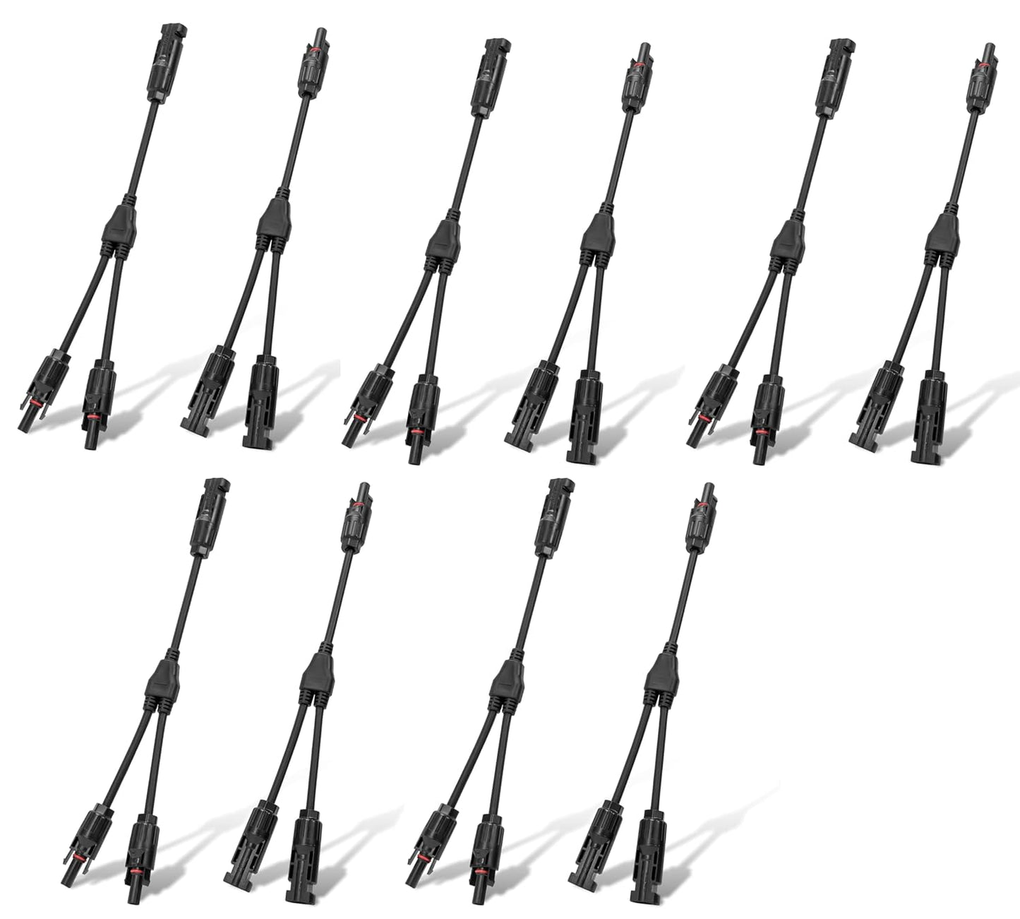 Mc4 T Branch Connector 4 To 1 Solar Panel Parallel Adapter Mff Mmf Pack 5 Pairs
