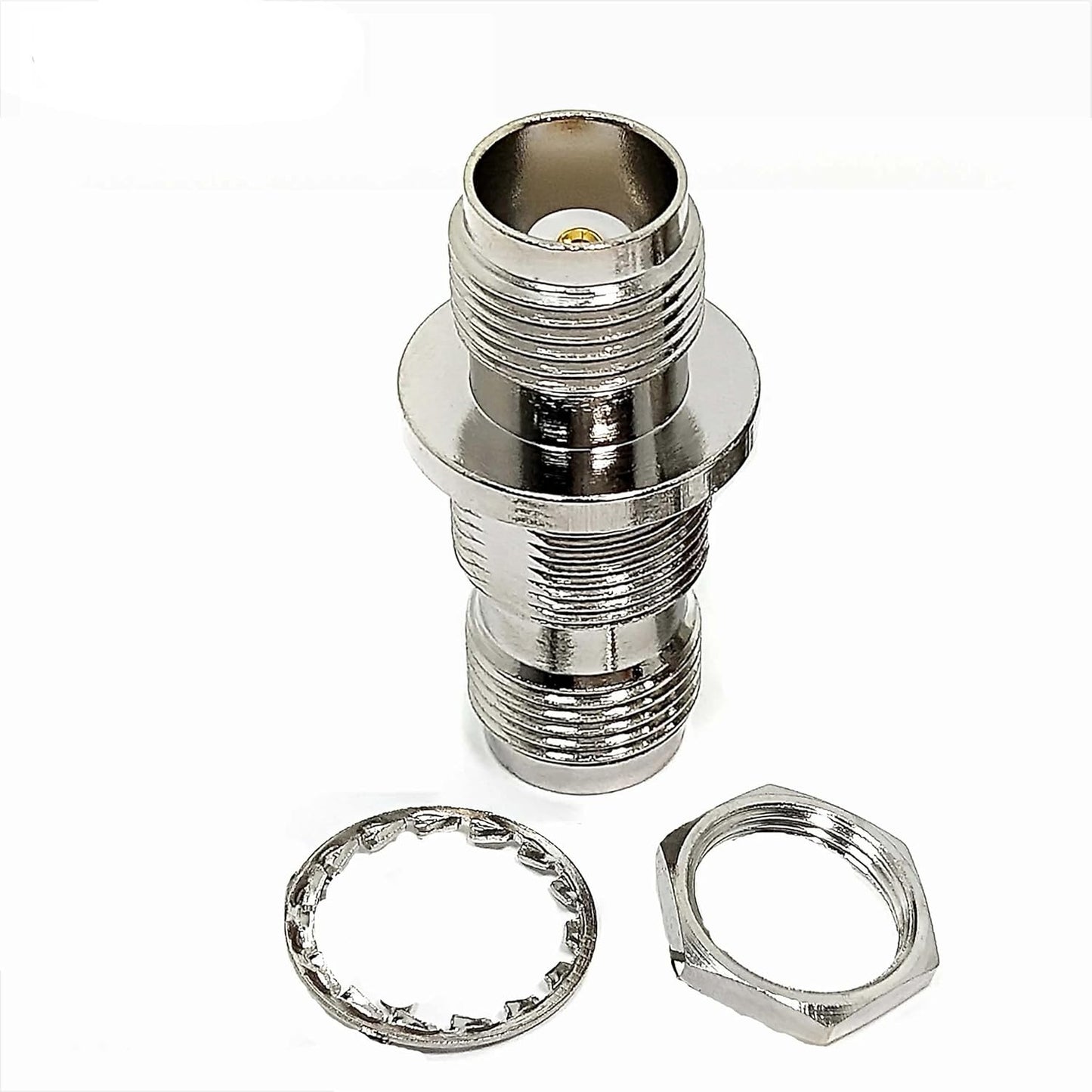 TNC Female to TNC Female Waterproof Bulkhead Mount Adapter - Pack - 2