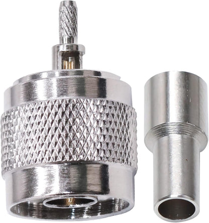 N Type Male Crimp Plug RG316/RG178 -Pack -2