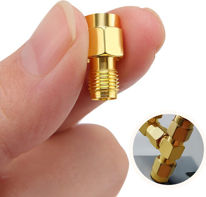SMA Male to SMA Female Low Loss Antenna Coax Extension Connector - Pack - 2
