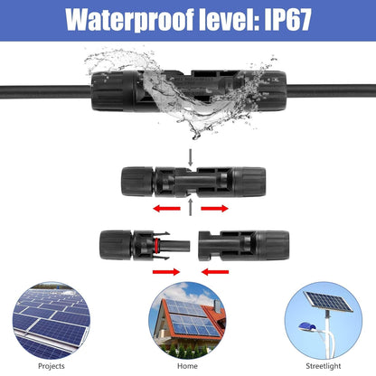 Mc4 Solar Connector Y Branch Connector 3 Pairs Mc4 Connector Malefemale 3 Pairs For Parallel Connection Between Solar Panels 3 Pairs Y Connector 3 Pairs Mc4 Connector