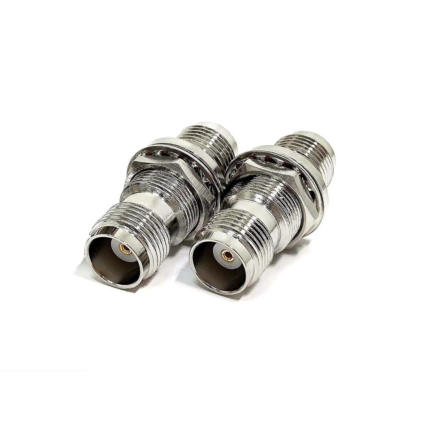 TNC Female to TNC Female Waterproof Bulkhead Mount Adapter - Pack - 2