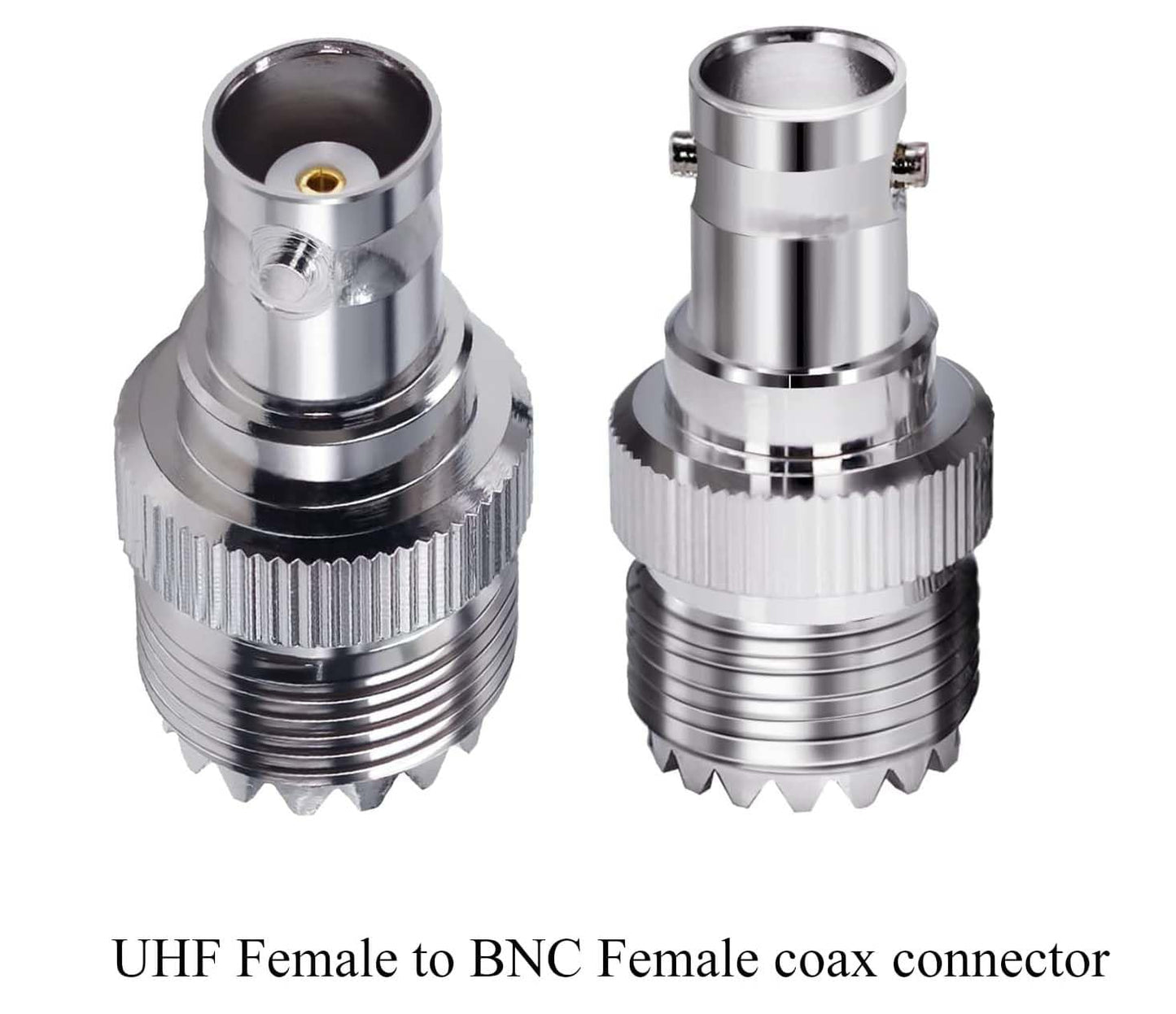 BNC Female to UHF Female RF Coaxial Adapter - Pack - 3