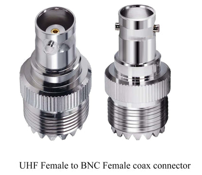 BNC Female to UHF Female RF Coaxial Adapter - Pack - 1