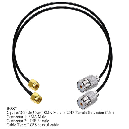 RG316 BNC Male to BNC Male 3.28ft(1M) 50Ohm Extension Cable for CCTV HD SDI Cable -Pack -1