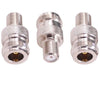 ABONIX F Female to N Female RF Coaxial Adapter for TV, Satellite, WiFi & LTE- Pack- 3