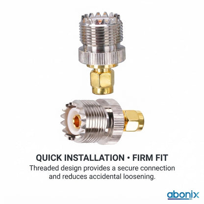 SMA Male to UHF Female (PL-259) Coax Adapter - Pack - 1